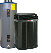 A water heater and an air conditioner